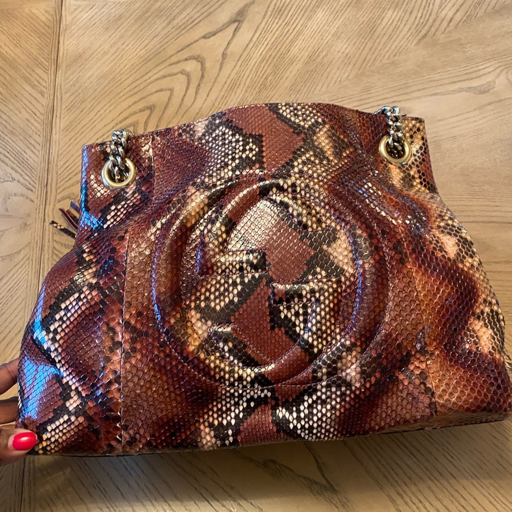 Authentic Gucci Python Soho Bag - image 1